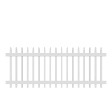 3.81′ x 2.83′ White Gothic Picket Vinyl Fence Panel | Rental