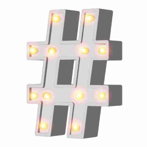 4' Marquee Letters & Numbers | White