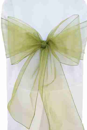 8″ x 108″ Moss Green Organza Sash Rental | Rental 8″ x 108″ Moss Green Organza Sash Rental | Rental