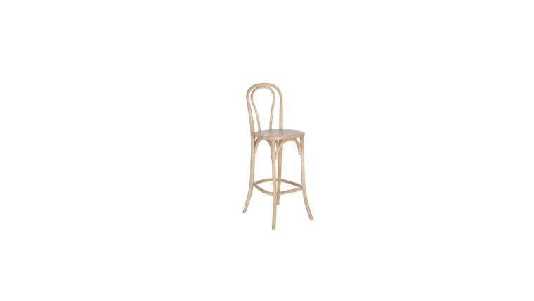 Bentwood Barstool – Distressed Grey | Rental