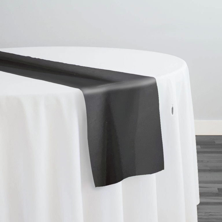 Scuba (Wrinkle-Free) Table Runner in Charcoal | Rental Scuba (Wrinkle-Free) Table Runner in Charcoal | Rental