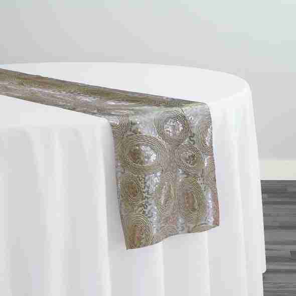Sienna Design Table Runner in Champagne | Rental