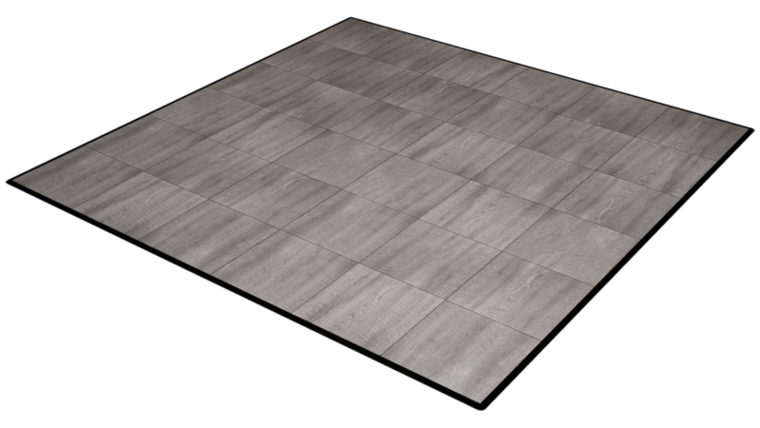 36′ x 36′ Smoked Oak Dance Floor Rental | Rental