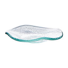 Tasting Ocean Glass Freeform Plate 3.75″ | Rental