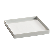 Mini Ceramic Tiffin Plate Square 6.5″ | Rental