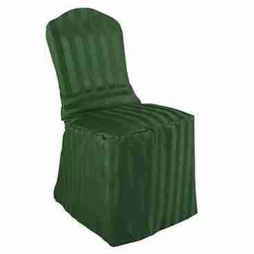 Poly Stripe Banquet Chair Cover | Gold