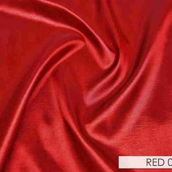 Taffeta (Solid) Table Runner in Red 090 | Rental