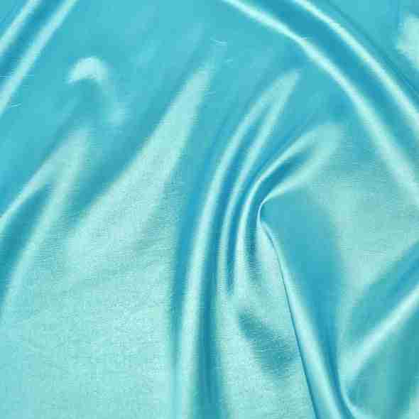 Taffeta (Solid) Table Runner in Turquoise D 014 | Rental