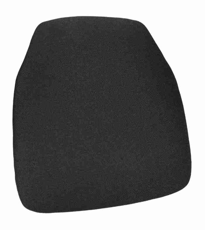 Black 1.75″ Thick Fabric Panel Back Chiavari Chair Cushion and SlipNot™ Technology | Rental Black 1.75″ Thick Fabric Panel Back Chiavari Chair Cushion and SlipNot™ Technology | Rental