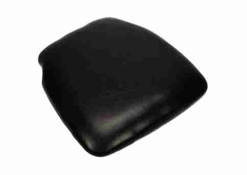 Black 1.75″ Vinyl Panel Back Chiavari Cushion with SlipNot™ Technology | Rental Black 1.75″ Vinyl Panel Back Chiavari Cushion with SlipNot™ Technology | Rental