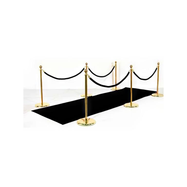 Black Carpet Walkway (Brass) | Rental