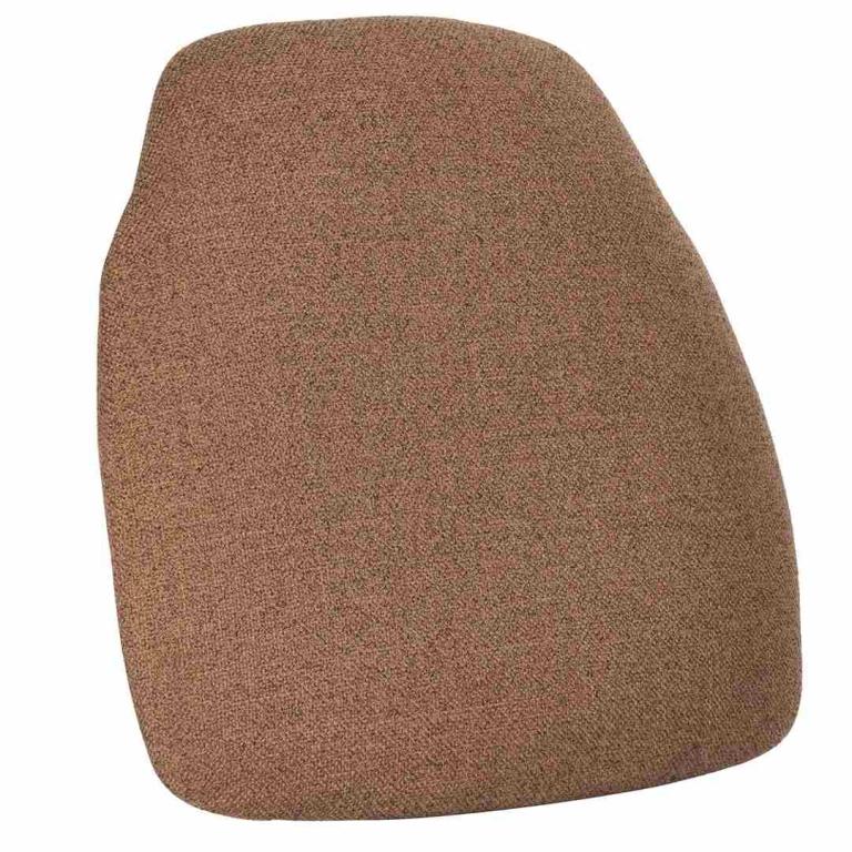 Light Brown 1.75″ Thick Fabric Panel Back Chiavari Chair Cushion and SlipNot™ Technology | Rental Light Brown 1.75″ Thick Fabric Panel Back Chiavari Chair Cushion and SlipNot™ Technology | Rental