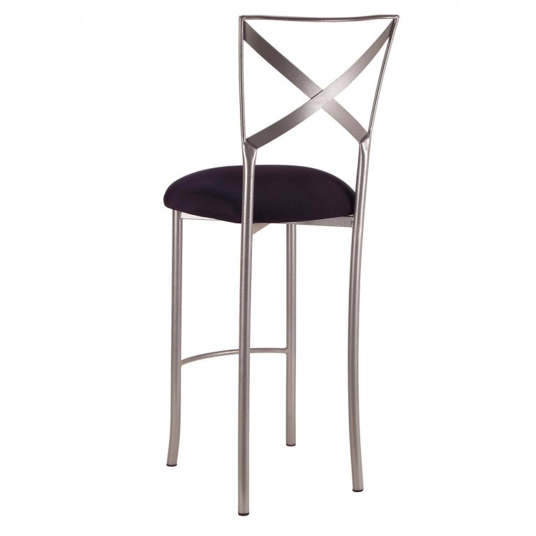 Simply X Barstool with Black Stretch Knit Cushion – Chameleon Chair Collection | Rental