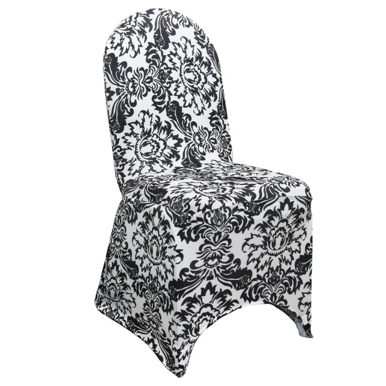 Stretch Spandex Banquet Chair Cover Damask | Rental Stretch Spandex Banquet Chair Cover Damask | Rental