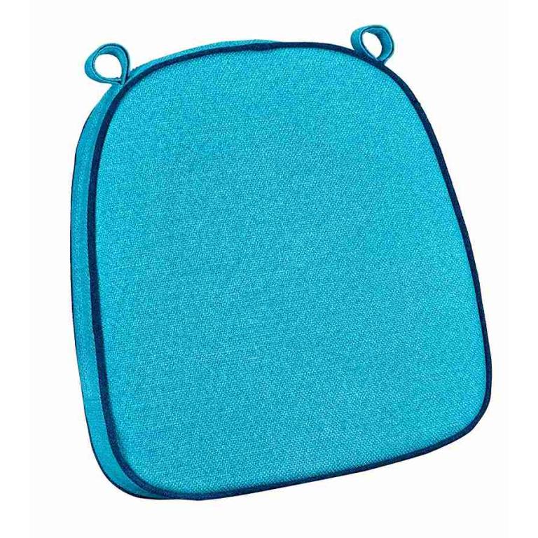 Teal with Navy Blue Piping 2.5″ Thick Chair Cushion – World’s Best Cushions | Rental Teal with Navy Blue Piping 2.5″ Thick Chair Cushion – World’s Best Cushions | Rental
