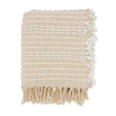 TH736 Striped Woven Throw | Rental