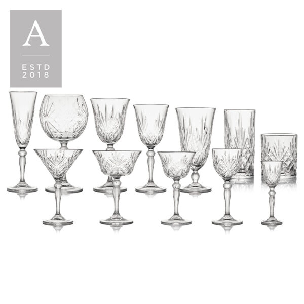 Melodia Glassware Collection | Crystal | Clear